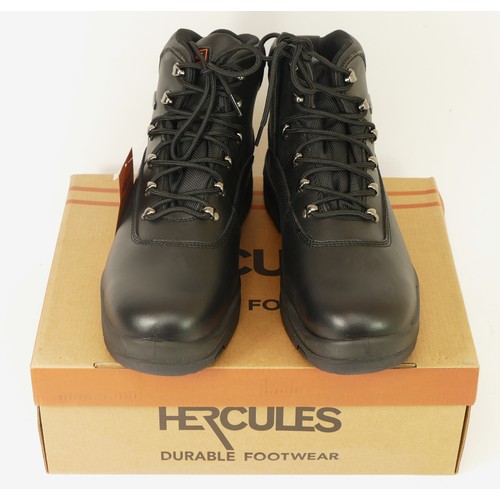 71 - Hercules Safety Boots, new, Level S3, size 10, steel toe caps. black, waterproof.