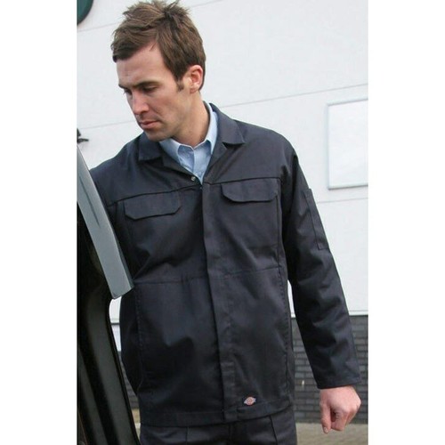 90 - Dickies Redhawk, two jackets, multi-pocket, 260 gms, size small, 1 x black, 1 x navy. (2)