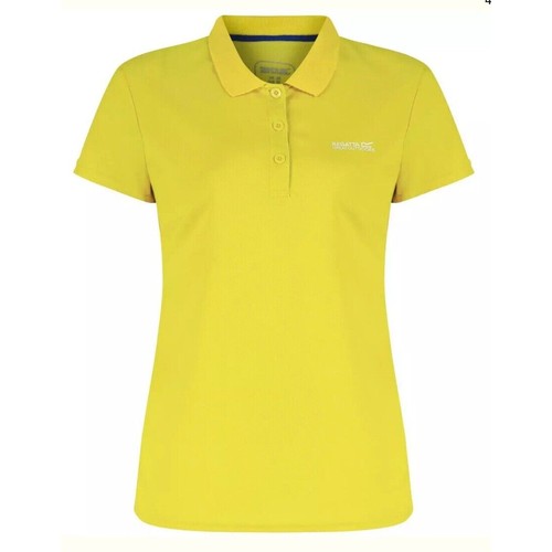 93 - Regatta Active polo sports tops, six moisture wicking, UPF sun protection, size 12, colour limetta. ... 