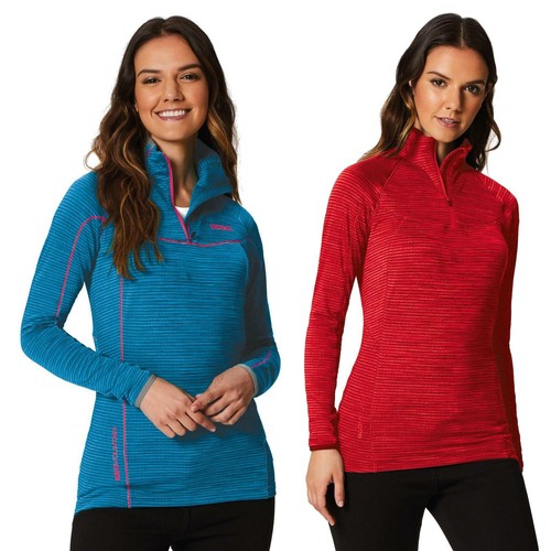 108 - Regatta lightweight fleeces, two moisture wicking, friction free, size 20. Colours 1 x red, 1 x blue... 