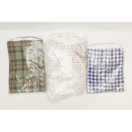 136 - Hoggs of Fife, two checked shirts, size 18