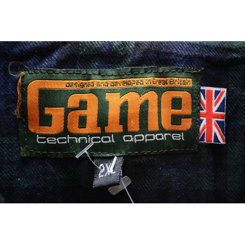 147 - Game, Black wax coat, used, size XXL, together with a Dickies Westfield Green Wax coat, used, size X... 