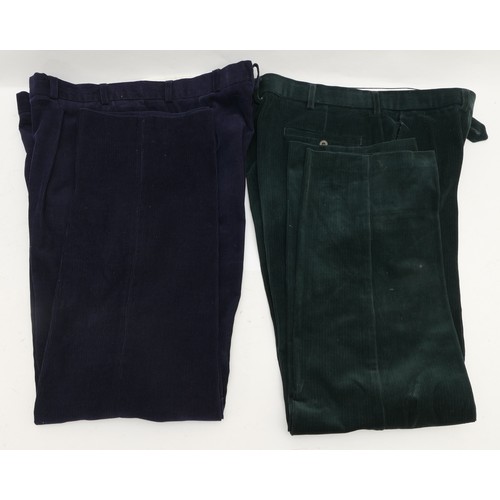 171 - Men's cords, little sign of wear. To include: 
Holden, navy, size W40, L32.
Marks and Spencer, green... 