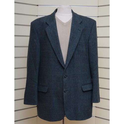 177 - Racing Green, wool tweed short coat, grey, size chest 56/R46. Together with a Marks and Spencer, tea... 