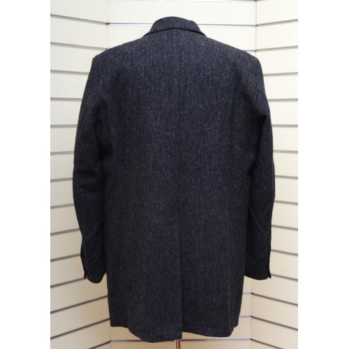 177 - Racing Green, wool tweed short coat, grey, size chest 56/R46. Together with a Marks and Spencer, tea... 