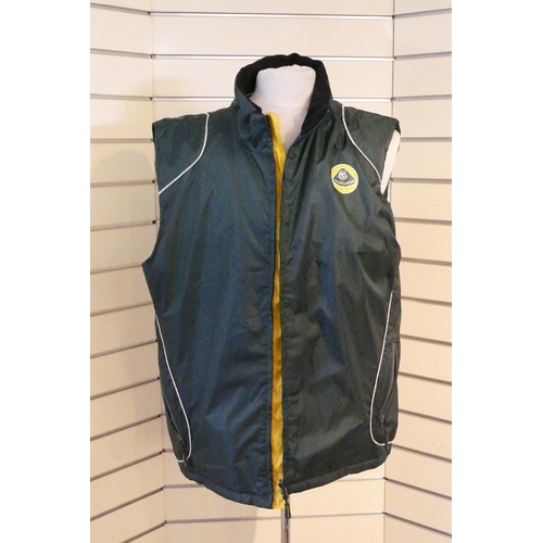 179 - Team Lotus, green sleeveless lightly padded, size XXL gilet with matching new, with tags, team Lotus... 