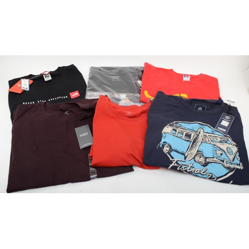 182 - VW campervan official product t-shirt, new with tags, navy,  size XXL, 
M&S red t-shirt, new with ta... 