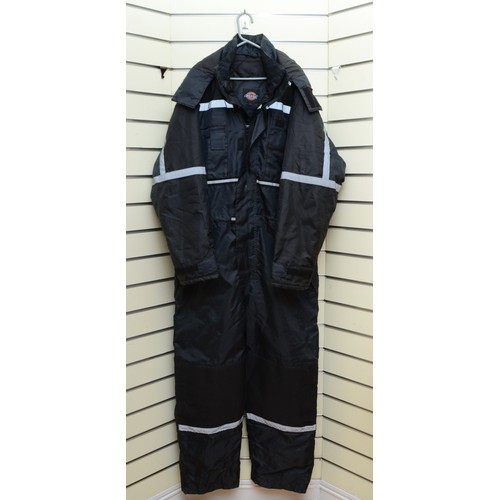 195 - Dickies Coveralls, waterproof, black, good used condition, size XXL.