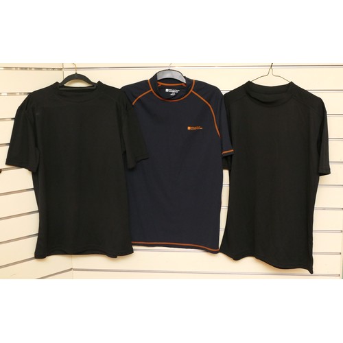 211 - Mountain Warehouse, black with orange stitch details, sports t-shirt with UV protect max, size XL, n... 