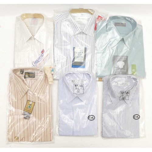 235 - Men's various shirts, in packets, C&A, BHS, Conaught, Grendale, size 14½ collar. (6)