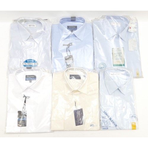 237 - Men's various shirts, in packets, MC, Marks & Spencer, BHS, C&A, Greenwoods, size 14½ collar. (6)