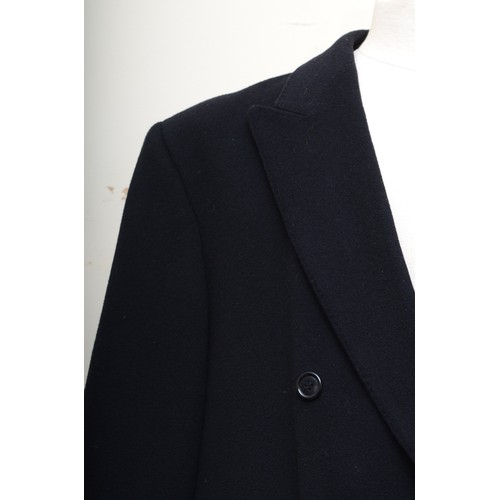 Scott and Taylor men's overcoat, wool and cashmere, black size 42