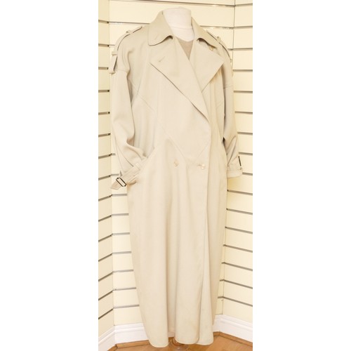 271 - Wallis Exclusive, 1980's, gaberdine style trench coat, epaulettes to shoulders and cuffs, fabulous p... 