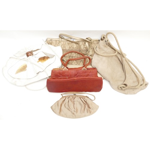 283 - Radley leather double pocket handbag,with multiple pockets and pouches, tan and cream features, magn... 