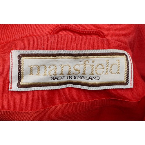 285 - Mansfield, pure new wool duster coat, no buttons, side concealed pockets, lined, coral coloured, siz... 