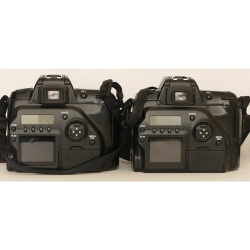 27 - Four assorted Fujifilm cameras comprising of a FinePix S5700 with f=6.3 63mm lens, a Fujifilm Finepi... 