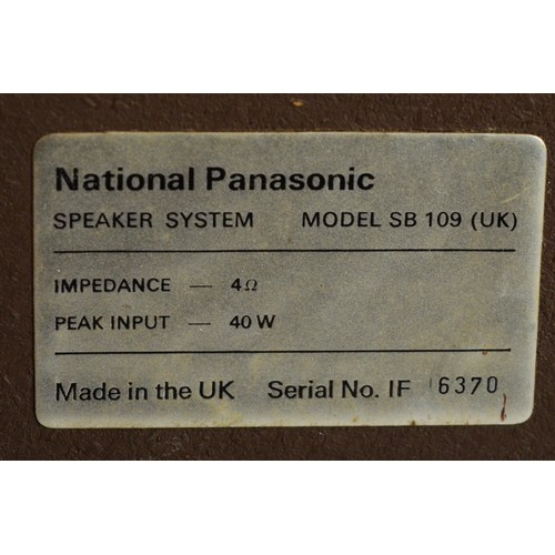 40 - A 1970s National Panasonic music system, comprising of a turntable, radio and cassette player, Model... 