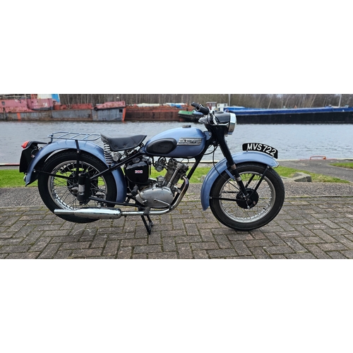 491 - 1956 Triumph Tiger Cub, 200cc. Registration number MVS 722 (non transferrable). Frame number T24516.... 