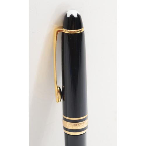 85 - Mont Blanc Meisterstuck, a ladies black ball point pen