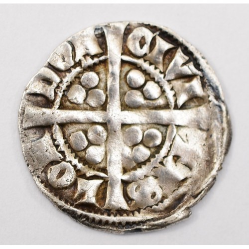 95 - An Edward I silver penny, London marked to reverse, 18mm, 1.3gm.