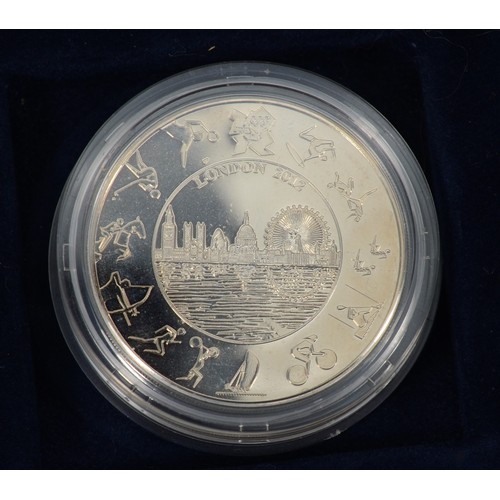 97 - A Westminster London 2012 sports collection silver proof 50p coin set, 29 sterling silver 50p coins ... 