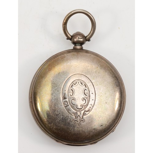 198 - John Kellie, Liverpool, a silver full hunter key wind pocket watch, Chester 1898, with subsidiary se... 