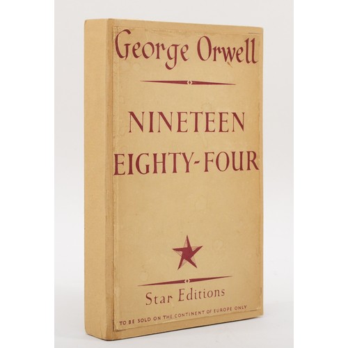 226 - WITHDRAWN FROM AUCTION
KOESTLER, Arthur & ORWELL, George. Nineteen Eighty-Four. London. Secker & War... 