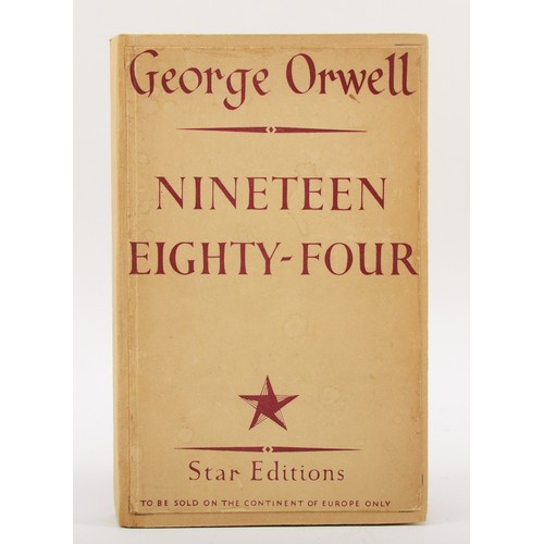 226 - WITHDRAWN FROM AUCTION
KOESTLER, Arthur & ORWELL, George. Nineteen Eighty-Four. London. Secker & War... 