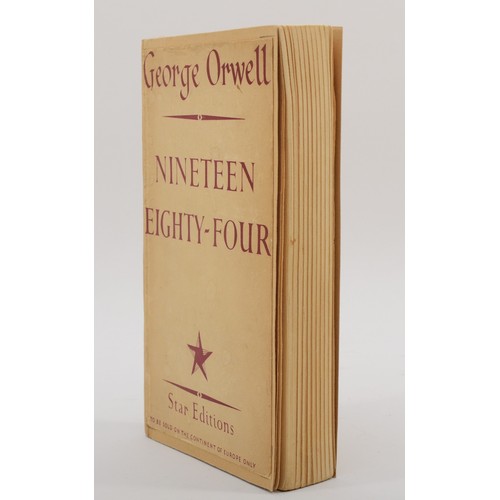 226 - WITHDRAWN FROM AUCTION
KOESTLER, Arthur & ORWELL, George. Nineteen Eighty-Four. London. Secker & War... 