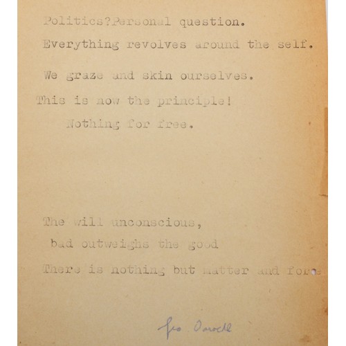 226 - WITHDRAWN FROM AUCTION
KOESTLER, Arthur & ORWELL, George. Nineteen Eighty-Four. London. Secker & War... 