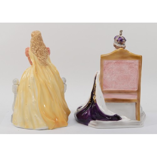 248 - Royal Worcester; two limited edition porcelain figures, Juliet and Queen Elizabeth II in Coronation ... 