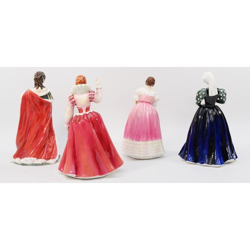 251 - Royal Doulton; four Queens of the Realm porcelain figures comprising of Mary Queen of Scots HN3142, ... 