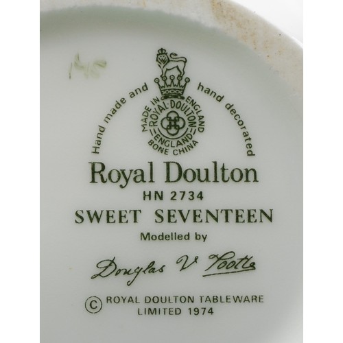 256 - Royal Doulton; five porcelain figures comprising of Reflections Debut HN3046 and Summer's Darling HN... 