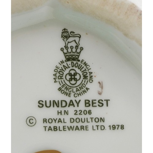 257 - Royal Doulton; five porcelain figures comprising of Adele HN2480, Rebecca HN2805, Sunday Best HN2206... 