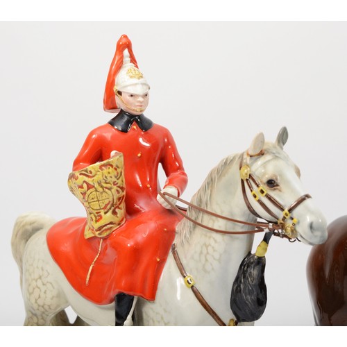 265 - Beswick; three 20th century porcelain horses comprising of Connoisseur model of Champion, Welsh Moun... 