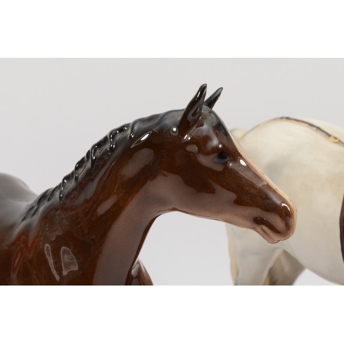 265 - Beswick; three 20th century porcelain horses comprising of Connoisseur model of Champion, Welsh Moun... 