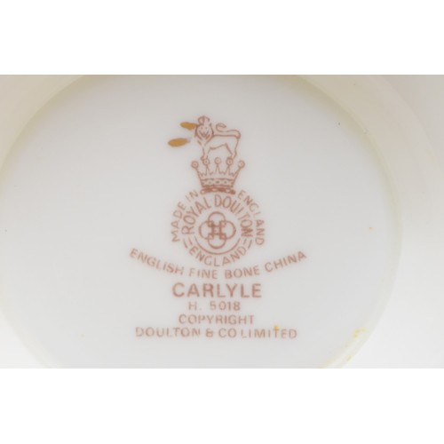 272 - Royal Doulton Carlyle (H5018) pattern part dinner and tea set comprising of eight 27cm diameter dinn... 