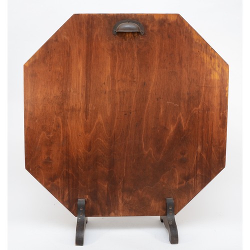 375 - Mary Cruickshank, The Three Ladies, an Art Deco octagonal plywood floor standing fire screen, raised... 