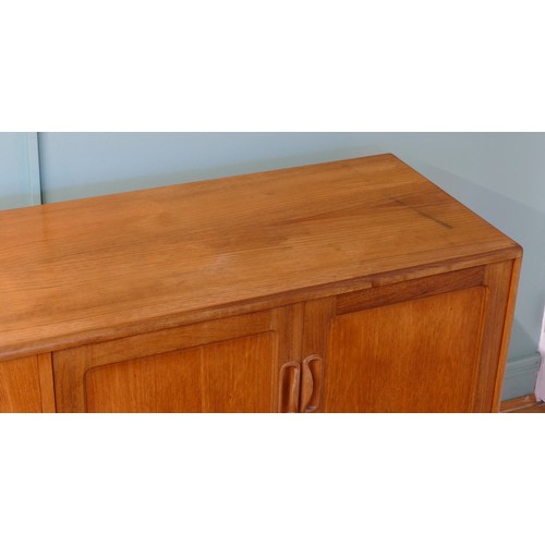 395 - G-Plan teak Fresco 'Long John' sideboard, designed by Victor Bramwell (V.B.) Wilkins, c.1968, having... 