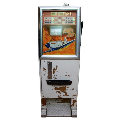 403 - Bell Fruit Action Line Spitfire, a mechanical three reel slot machine, c.1970's, Watling type mechan... 