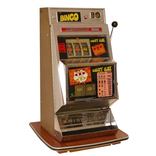 410 - Aristocrat Elite Bingo one arm bandit electromechanical three reel slot machine, c.1977, 10p play, o... 