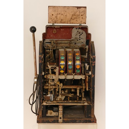 415 - Mad Money by Sega Enterprises Ltd. one arm bandit electromechanical three reel slot machine, c. 1960... 