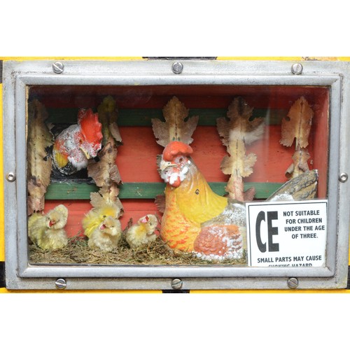 423 - New Laid Eggs From The Farm, c.1930's, Germany, a wall mounted metal delivery machine, 55 x 29 x 64c... 