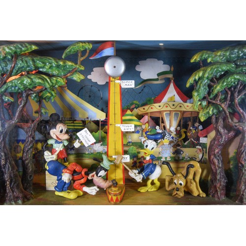 428 - Disney Fairground Scene Display, by Pytram Ltd of New Malden, Surrey, c.1936/38, a laminated cellulo... 