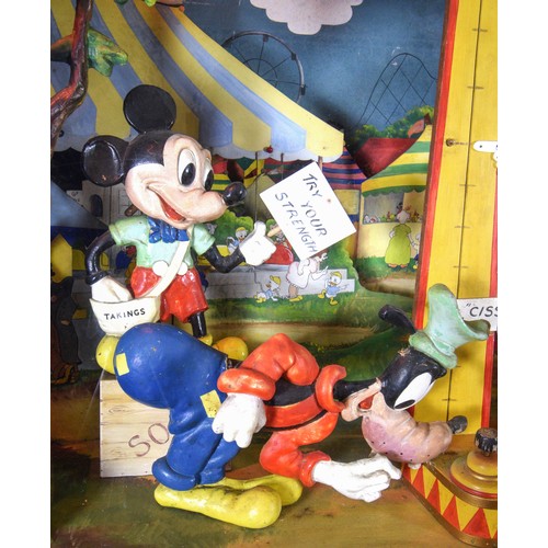 428 - Disney Fairground Scene Display, by Pytram Ltd of New Malden, Surrey, c.1936/38, a laminated cellulo... 