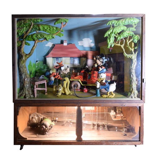 426 - Disney Car Scene Display, by Pytram Ltd of New Malden, Surrey, c.1936/38, a laminated cellulose fibr... 