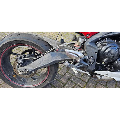 519 - 2007 Triumph Speed Triple 1050cc and 2016 Triumph Street Triple R , 675cc. Registration numbers GN57... 