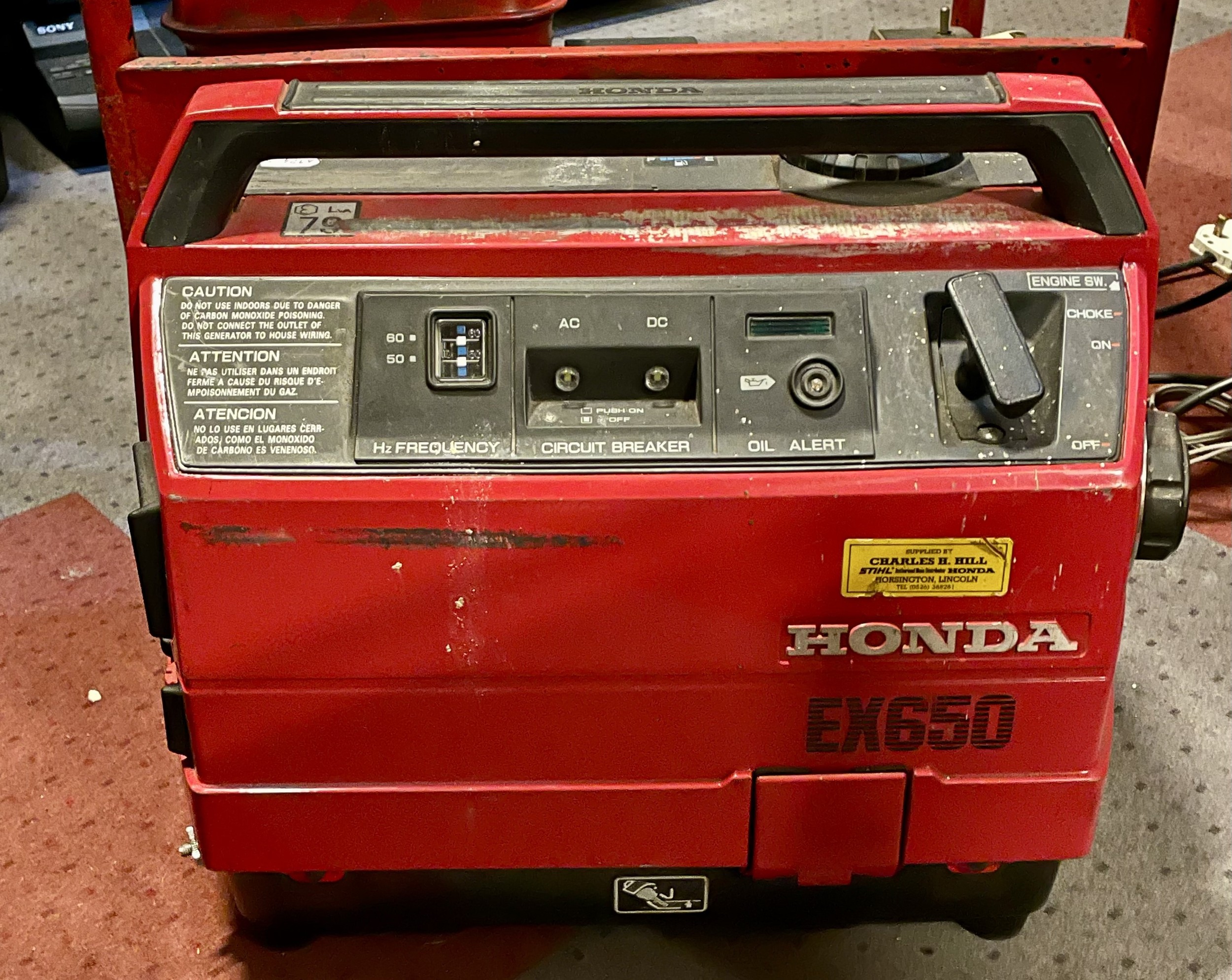 Honda on sale ex650 generator