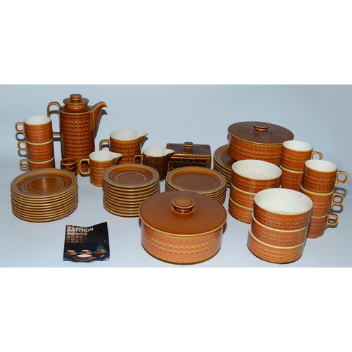 Hornsea Saffron ケーキプレート 4枚セット 1974年製 Hornsea Saffron ケーキプレート 4枚セット 1974年製