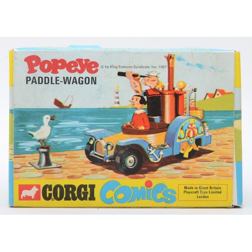 Corgi Toys - A Corgi 802 Popeye Paddle-Wagon, finished in yellow